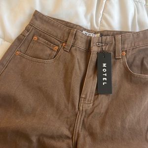 motel brown jeans